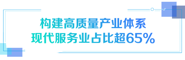 構建高質量産業體系現代服務業佔比超65% 構建高質量産業體系現代服務業佔比超65%