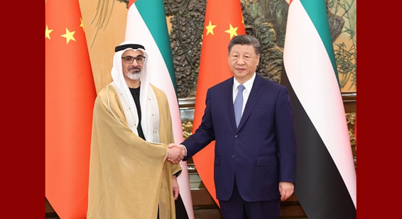 習近平會見阿聯酋阿布扎比王儲哈立德