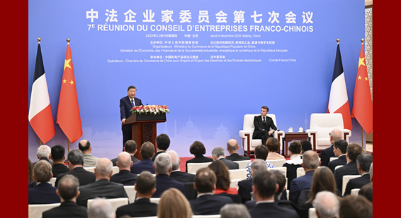習近平出席中法企業家委員會第七次會議閉幕式並致辭