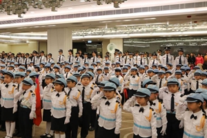香港升旗隊總會舉行“2018年幼兒隊伍周年檢閱禮”