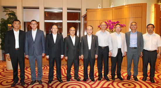 王志民會見在港參加香山科學會議的部分院士和專家