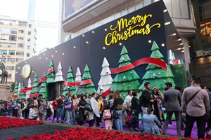 香港商家開啟聖誕購物季