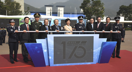 王志民、楊建平出席香港警隊成立175年匯演暨警民同樂日開幕禮