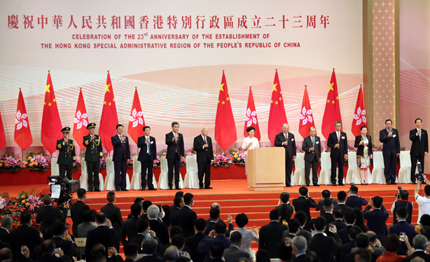 香港舉行酒會慶祝回歸祖國23周年