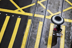 法國攝影師香港攝影作品：雨中香港