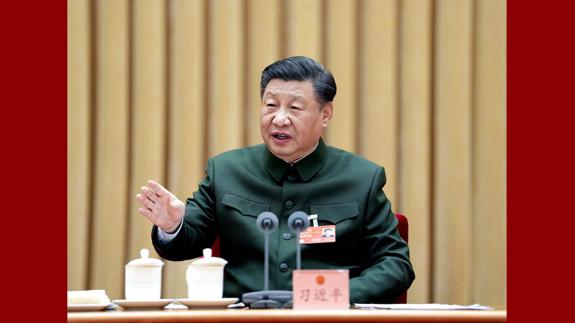 習近平出席解放軍和武警部隊代表團全體會議並發表重要講話